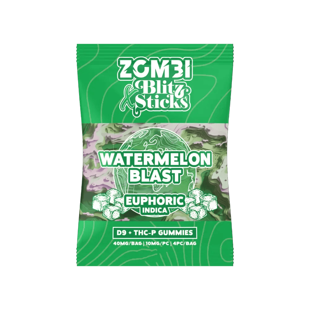 Zombie 4PK THC Gummies Watermelon