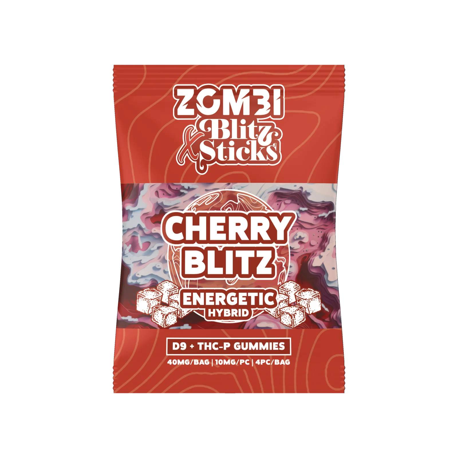 Zombie 4PK THC Gummies Cherry