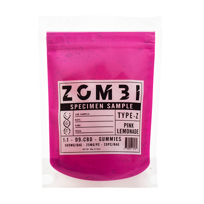 Zombie 20PK THC Gummies PinkLemonade